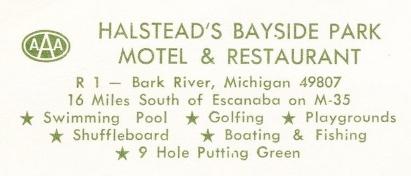 Halsteads Bayside Park Motel & Restaurant - Postcard (newer photo)